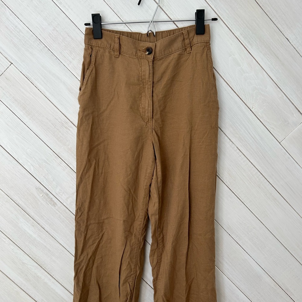Brown Linen Trousers